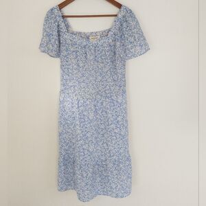 Monteau Square Neck Floral Dress Size Medium
